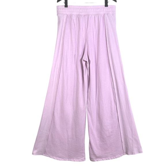 Free People Movement Cotton Terry Wide Leg Sweatpants size XL in Pink - Picture 4 of 6